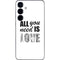 All You Need Is Love BW Galaxy S25 Skin
